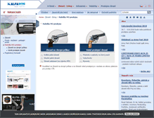 Tablet Screenshot of maloobchod.alfa-proj.cz